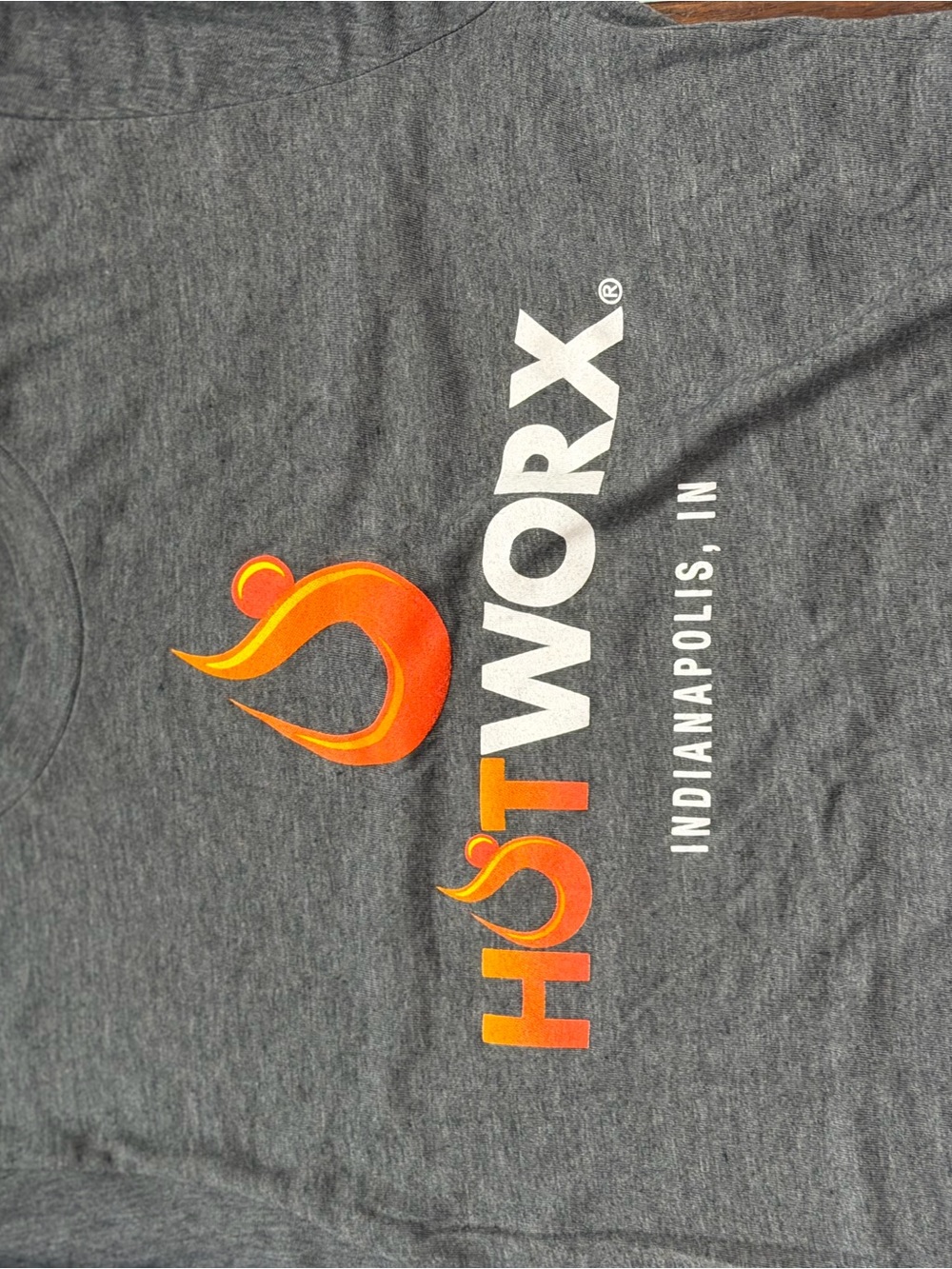 Tultex Hotworx Indianapolis Graphic T-Shirt Size S Gray